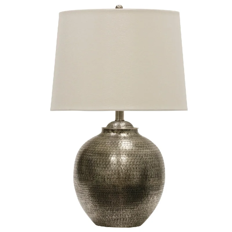 asian inspired table lamps with bamboo accents for a zen atmosphereasian inspired table lamps with bamboo accents for a zen atmosphereStyleCraft Antique Pewter Hammered Metal Table Lamp