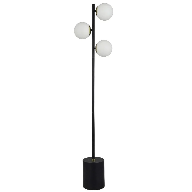 mid century modern table lamps with iconic designs for a stylish studymid century modern table lamps with iconic designs for a stylish studyStyleCraft Corvina Black Table Lamp - Opal Glass Shade