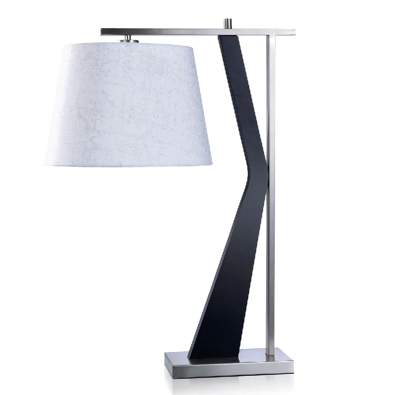 asian inspired table lamps with bamboo accents for a zen atmosphereasian inspired table lamps with bamboo accents for a zen atmosphereStyleCraft Darby Silver - Mid-Century Modern Metal Desk Lamp