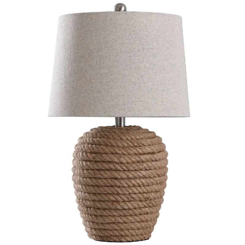 crystal table lamps with dazzling prisms for a glamorous effectcrystal table lamps with dazzling prisms for a glamorous effectStyleCraft Helston Natural Rope Wrapped Base Table Lamp
