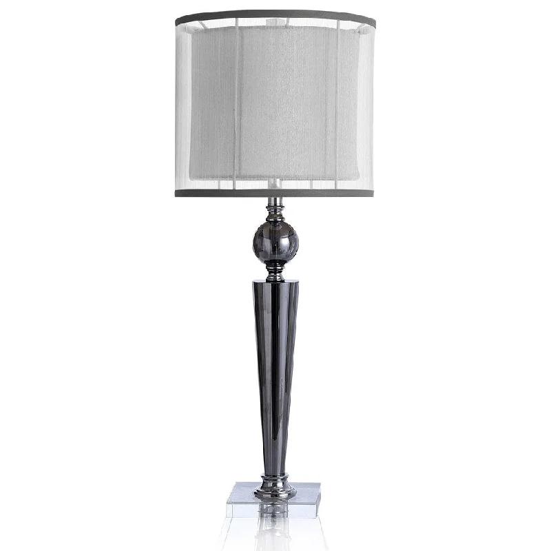 coastal style table lamps with nautical elements for beach housescoastal style table lamps with nautical elements for beach housesStyleCraft Royston Black Nickel Tower Table Lamp with Orb and Clear Crystal Detail with Gray and White Dual Drum Shade coastal style table lamps with nautical elements for beach housescoastal style table lamps with nautical elements for beach housesStyleCraft Royston Black Nickel Tower Table Lamp with Orb and Clear Crystal Detail with Gray and White Dual Drum Shade