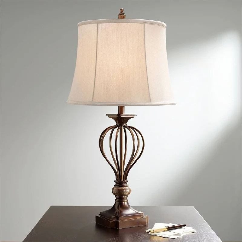 wooden table lamps with natural grain for a warm and organic feelwooden table lamps with natural grain for a warm and organic feelTraditional Table Lamp 29 1/2" Tall Dark Bronze Bedroom Living Room - 15" x 30"