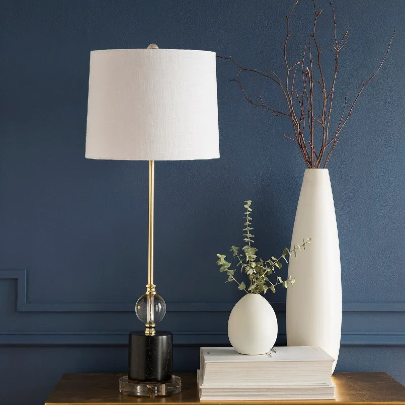 fabric table lamps with a linen shade for a relaxed and breathable lookfabric table lamps with a linen shade for a relaxed and breathable lookValentin Black Marble & Crystal Buffet Table Lamp