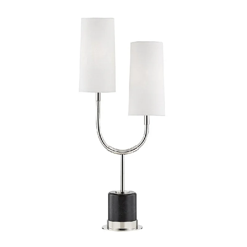 metal table lamps with a matte black finish for a sleek appearancemetal table lamps with a matte black finish for a sleek appearanceVesper 2-light Polished Nickel and Black Table Lamp, White Linen metal table lamps with a matte black finish for a sleek appearancemetal table lamps with a matte black finish for a sleek appearanceVesper 2-light Polished Nickel and Black Table Lamp, White Linen